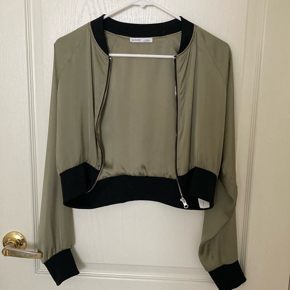 Olive Green Bomber Jacket